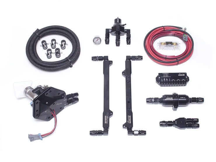 Fore Innovations® (96-04) Mustang SN95 2V L4 Dual Pump Fuel System - 10 Second Racing