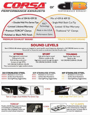 Corsa® (14-19) Silverado/Sierra Sport 304SS 3" Cat-back System with 4" OD Tips (143" WB)