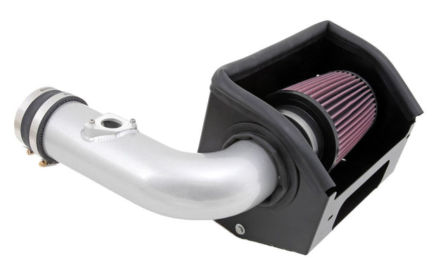 K&N® 69-8619TS - 69 Series Typhoon® Aluminum Silver Cold Air Intake System 