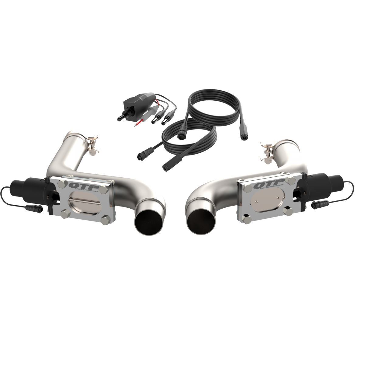 QTP® (15-17) Mustang GT 304SS 2.5" Aggressor Valvetronic Mid-Pipes