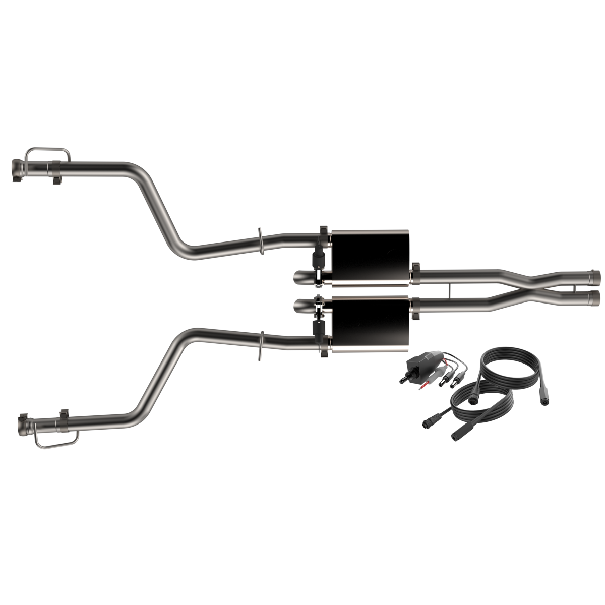 QTP® (15-23) Challenger SRT 304SS 3" Screamer Twintronic Cat-Back System