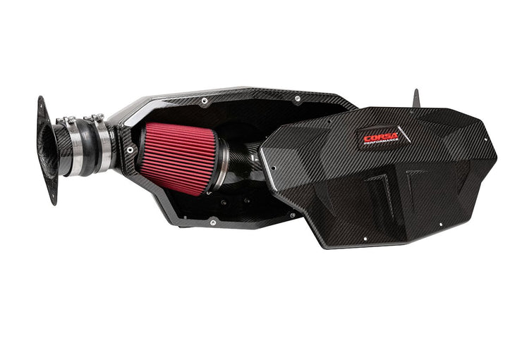 Corsa® (20-24) Corvette Stingray Carbon Fiber Cold Air Intake System with DryTech Filter