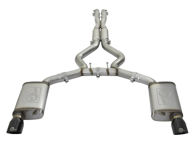 aFe® Mach Force XP™ Stainless Steel Sport Toned Cat-Back Exhaust System with Split Rear Exit 