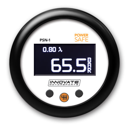 Innovate Motorsports® PSN-1: PowerSafe Nitrous Bottle Pressure & Wideband Air/Fuel Ratio Gauge - 10 Second Racing