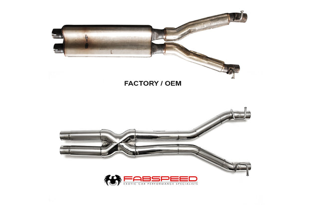 FabSpeed® (96-01) Ferrari F550 Resonator Bypass X- Pipe 