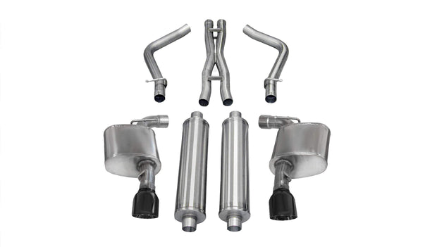 Corsa® (11-14) 300/Charger SRT Sport™ 304SS 2.75" Cat-Back System with 4.5" OD Tips - 10 Second Racing