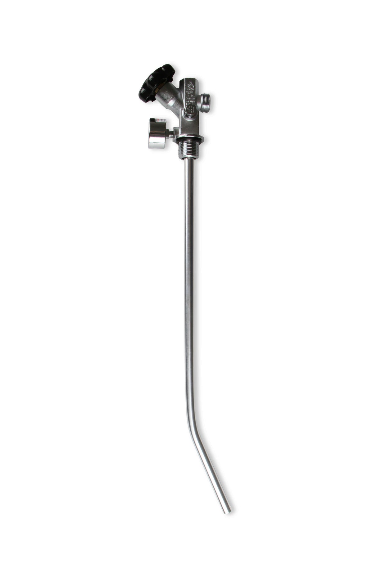 NOS® 15LB. & 20 LB. BOTTLE SUPER HI-FLOW VALVE ASSEMBLY WITH SIPHON TUBE AND BLUE GAUGE - 10 Second Racing
