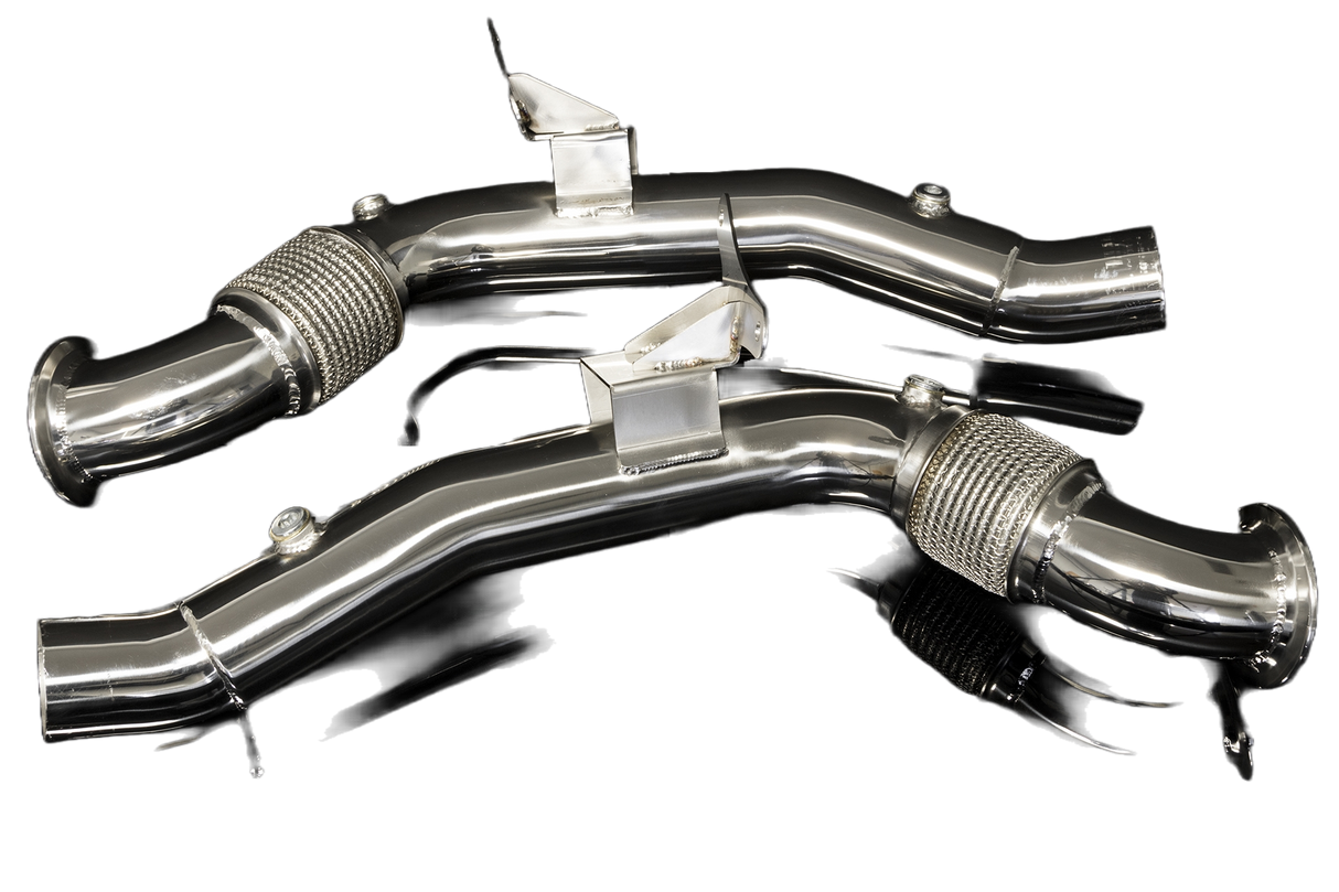 Boost Logic® (15-20) Ferrari 488 304SS 3" Catless Down Pipes