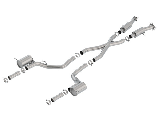 Borla® (18-20) Trackhawk S-Type™ Stainless Steel Cat-Back Exhaust System with Split Rear Exit 