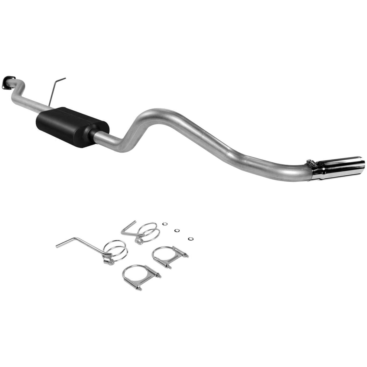Flowmaster® (99-07) Silverado/Sierra Aluminized Force II Cat-Back System (Standard Cab-133" WB)