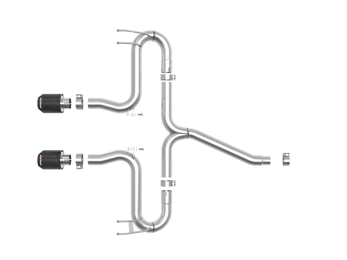 Takeda® (17-21) Civic Hatchback 2-1/2" 304SS Cat-Back System