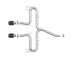 Takeda® (17-21) Civic Hatchback 2-1/2" 304SS Cat-Back System