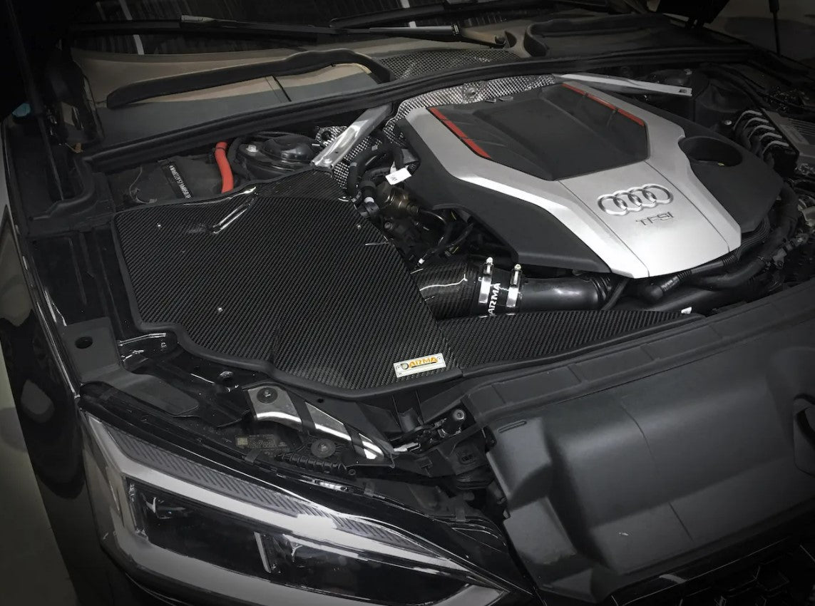ArmaSpeed® (17-21) Audi S4/RS4/S5/RS5 Carbon Fiber Air Intake System