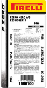 Pirelli® P ZERO NERO™ ALL SEASON P235/55ZR17 98W