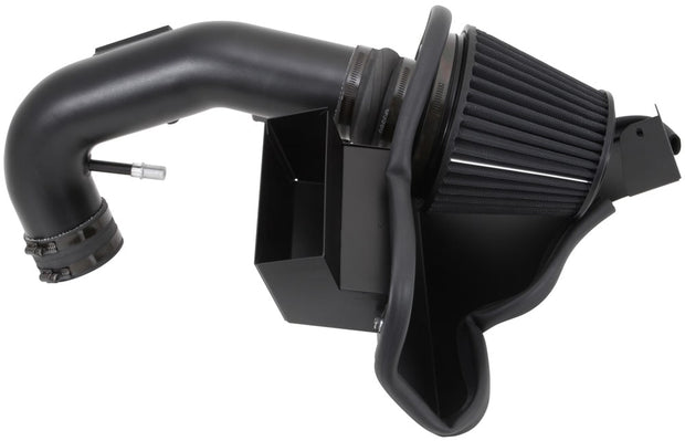 K&N® 71-3527 - 71 Series Blackhawk Induction® Aluminum Black Powder Coated Cold Air Intake System 