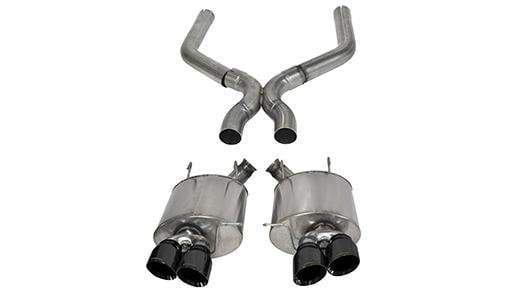 Corsa® (13-14) GT500 Sport™ 304SS Axle-Back System with X-Pipe & 4" OD Tips - 10 Second Racing