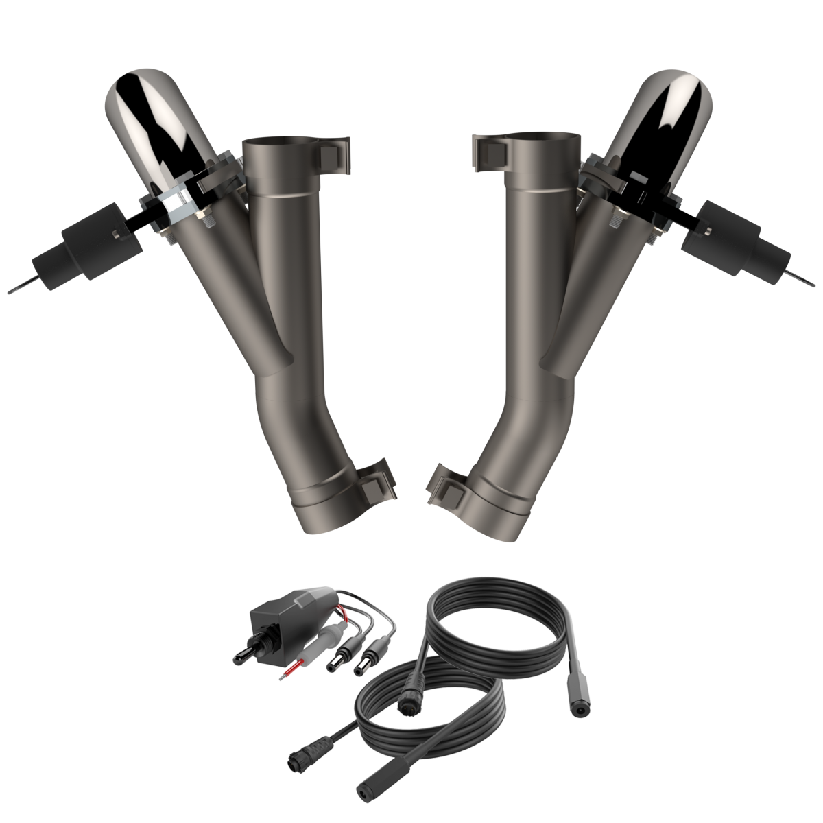 QTP® (12-23) WK2 SRT 304SS 2.75" Aggressor Valvetronic Mid-Pipes