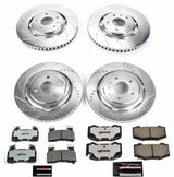 Power Stop® (14-19) Corvette Stingray Z51 Z26 Street Warrior Brake Kit (J55 Brake Package) - 10 Second Racing