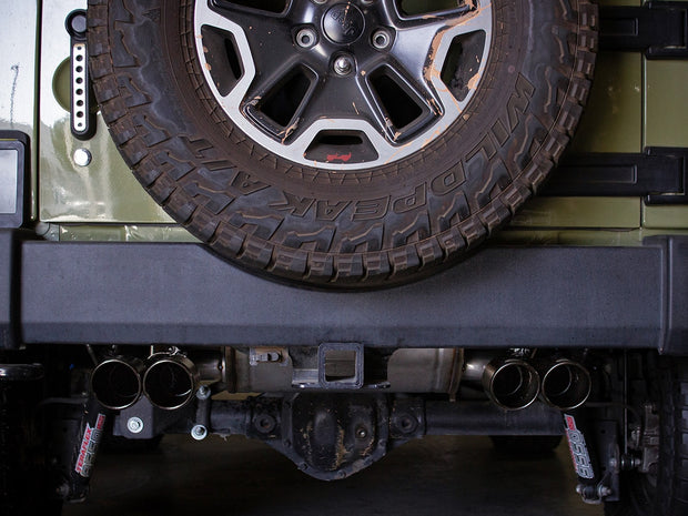 aFe® (07-18) Wrangler JK Rebel Series 2.5" 409SS Axle-Back System