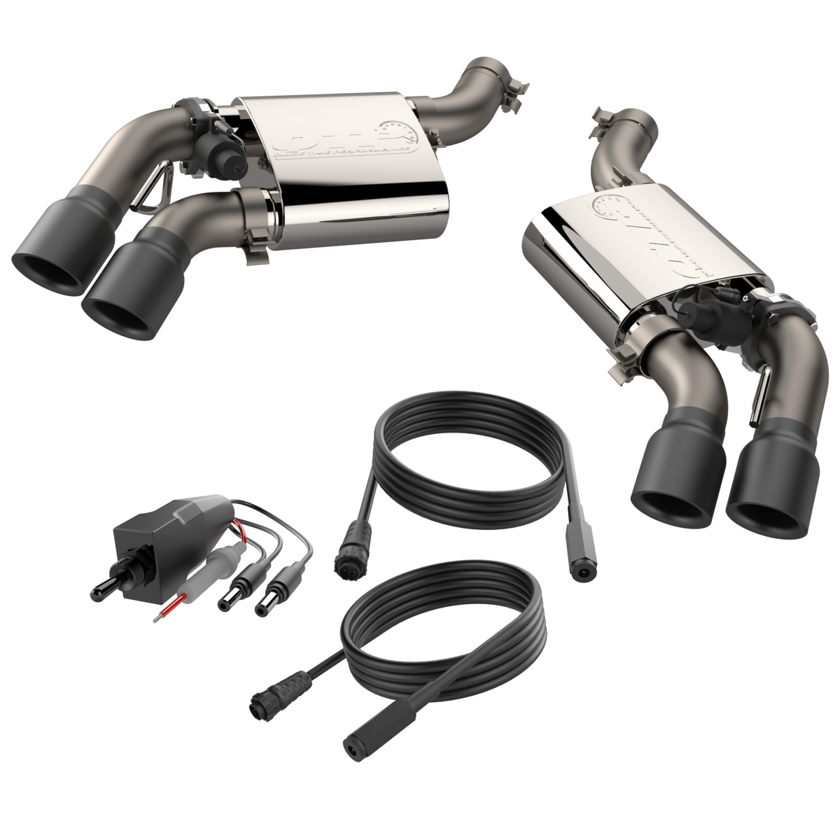 QTP® (16-24) Camaro SS 304SS 2.75" Screamer  Axle-Back System with 4" OD Quad Valvetronic Tips