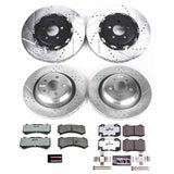 Power Stop® (15-21) Mopar SRT Z26 Street Warrior Brake Kit (6-Piston Front Calipers) - 10 Second Racing