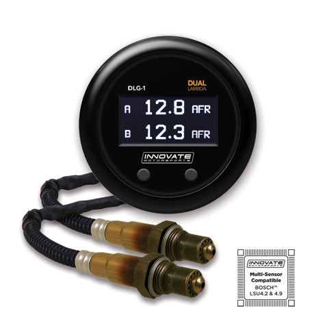Innovate Motorsports® DLG-1: Dual Lambda (Air/Fuel Ratio) Gauge - 10 Second Racing