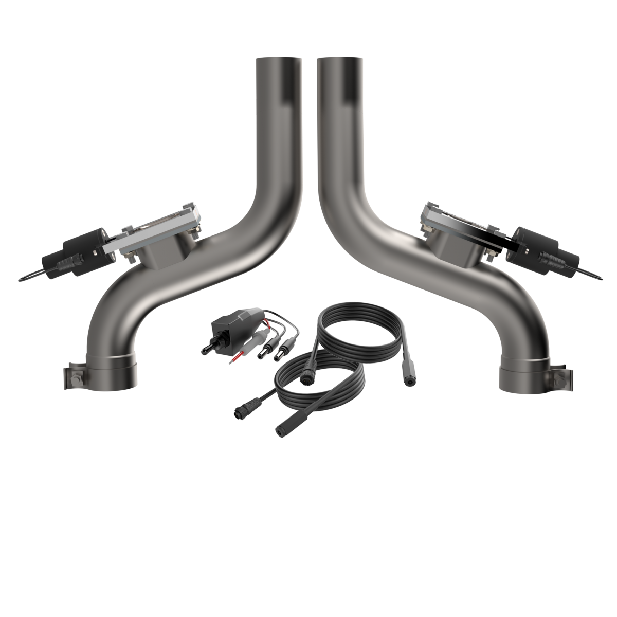 QTP® (15-23) Mopar SRT 304SS 3" Aggressor Valvetronic Mid-Pipes