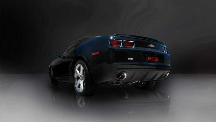 Corsa® (10-15) Camaro SS 304SS Sport 2.5" Cat-Back System without Ground Effects (Manual Trans) - 10 Second Racing