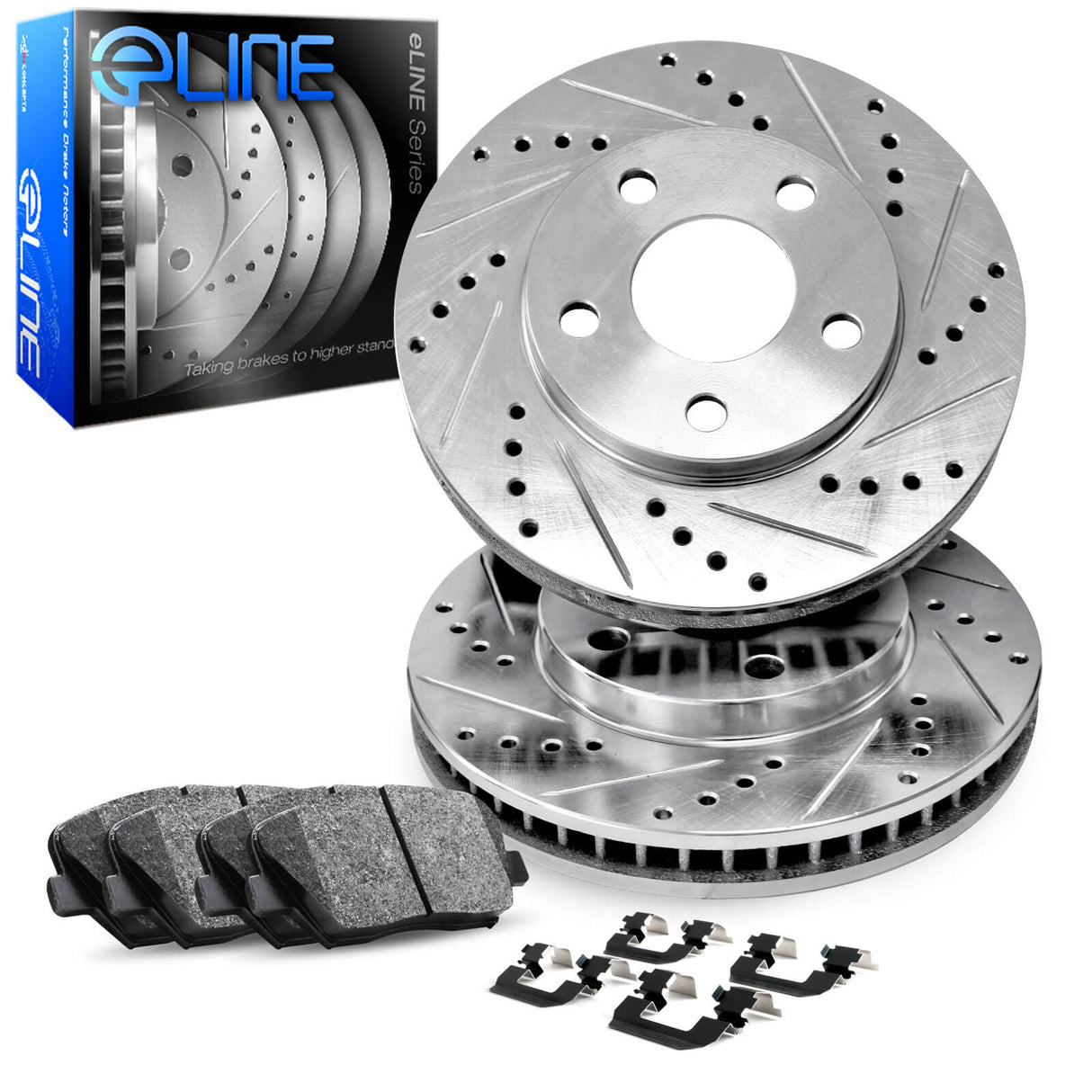 R1 Concepts® (11-23) Mopar 3.6L/5.7L ELine™ Drilled/Slotted Brake Kit