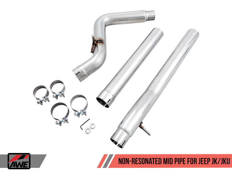 Awe Tuning® (12-18) Wrangler JK 304SS 3" Mid-Pipe