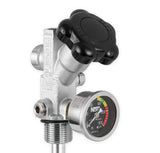 NOS® 5 LB. BOTTLE SUPER HI-FLOW VALVE ASSEMBLY WITH SIPHON TUBE & GAUGE - 10 Second Racing