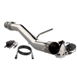 QTP® (14-18) Silverado/Sierra 1500 304SS 3" Aggressor Down Pipe (EXT/CREW CAB-SHORT BED)