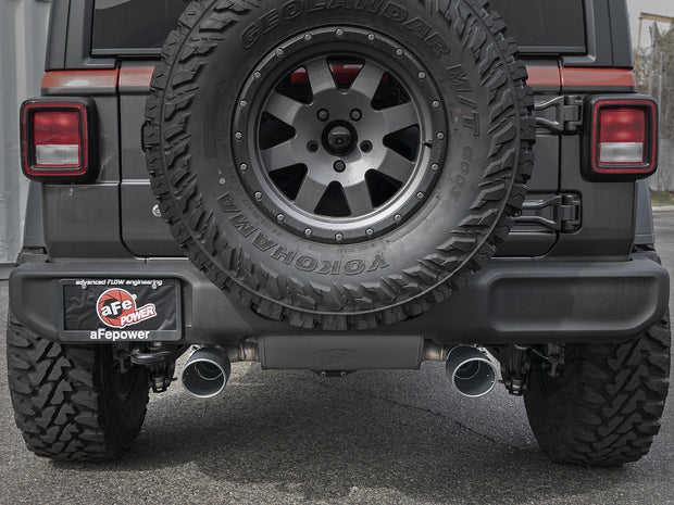 aFe® (18-23) Wrangler JL Rebel Series 3" to 2.5" 409SS Cat-Back System