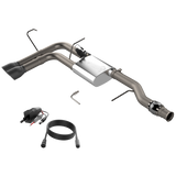 QTP® (14-18) Silverado/Sierra 304SS 3" Screamer Side Exit Cat-Back System with 4.5" OD Tips