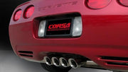 Corsa® (97-04) Corvette C5 304SS Sport 2.5" Axle-Back System with TigerShark 3.5" OD Tips - 10 Second Racing