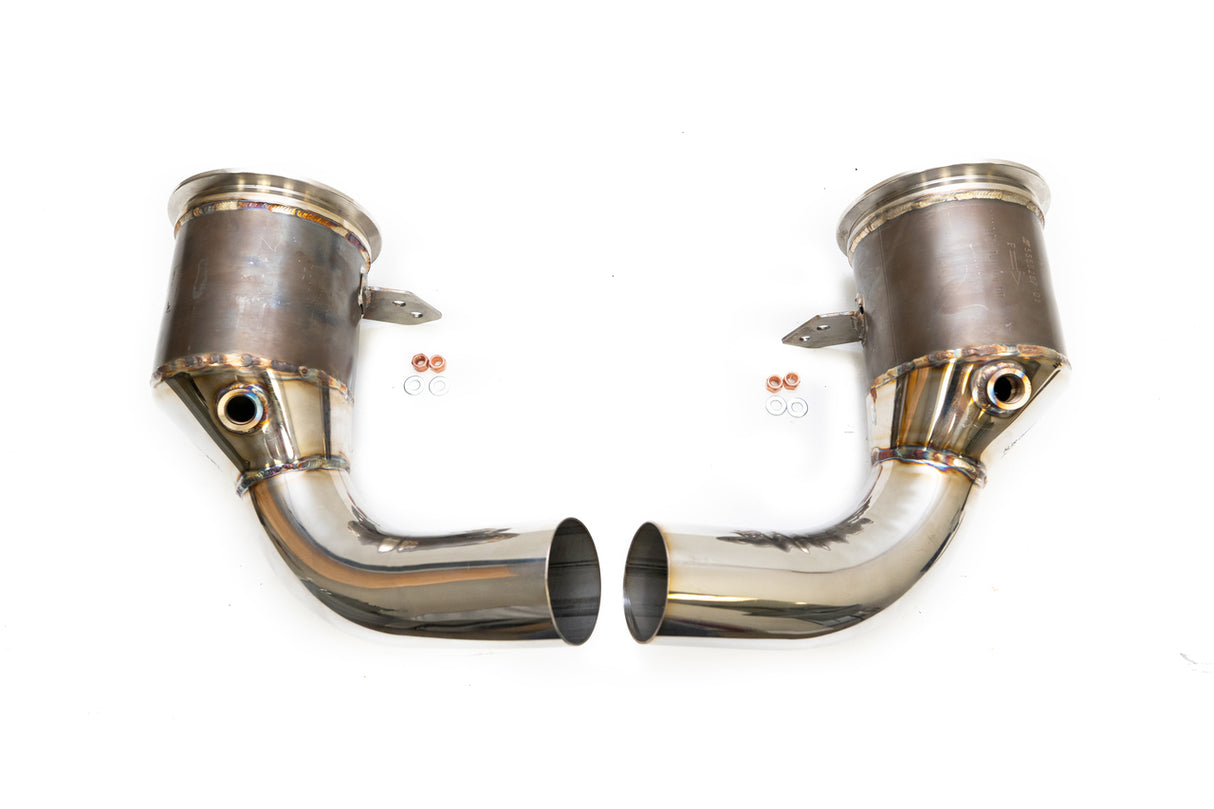 FabSpeed® Porsche 992 Carrera Sport Catalytic Converters (2020+) 
