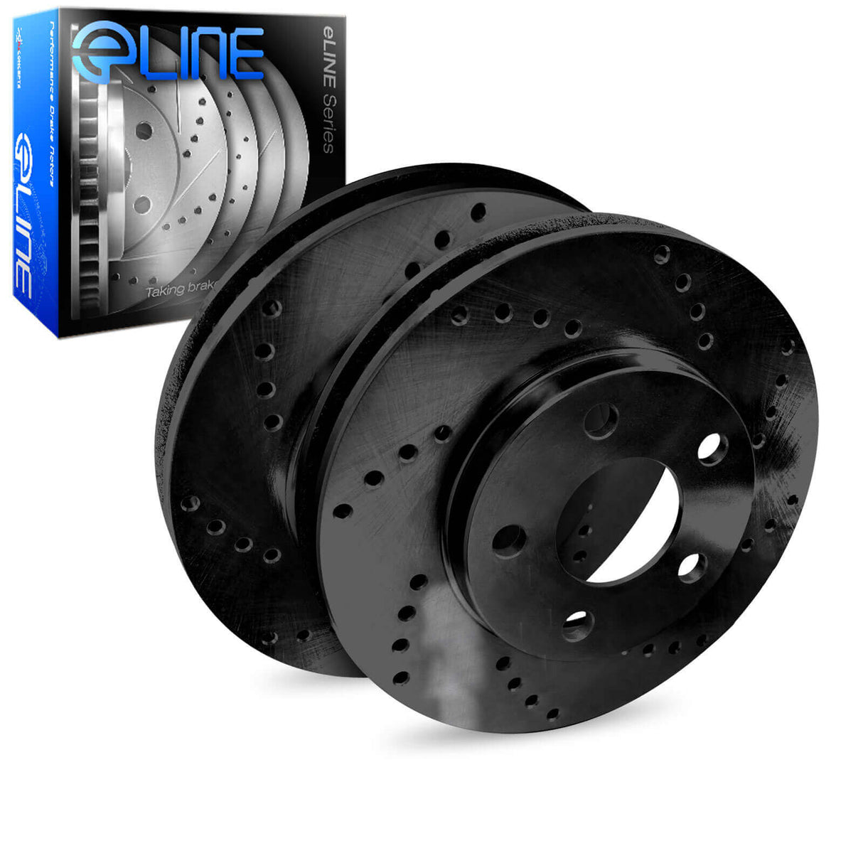 R1 Concepts® (15-20) Acura TLX ELine™ Black Vented Brake Rotors