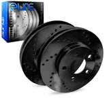 R1 Concepts® (15-20) Acura TLX ELine™ Black Vented Brake Rotors