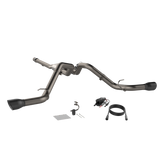 QTP® (14-18) Silverado/Sierra 304SS 3" Screamer Split Rear Exit Cat-Back System with 4.5" OD Tips
