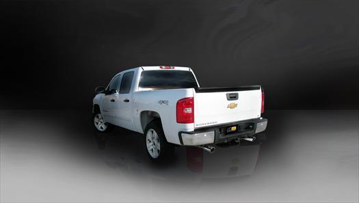 Corsa® (09-13) Silverado/Sierra 304SS Sport 3" Cat-Back System with 4" OD TIp (Ext/Reg Cab-133" WB)