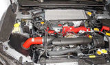 K & N ® (15-17) WRX STI 69 Series Typhoon® Aluminum Wrinkle Red Cold Air Intake System with Red Filter