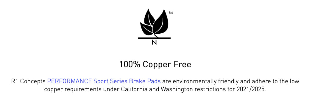 R1 Concepts® (15-18) Audi Q3/Quattro Performance Sport Series Brake Pads