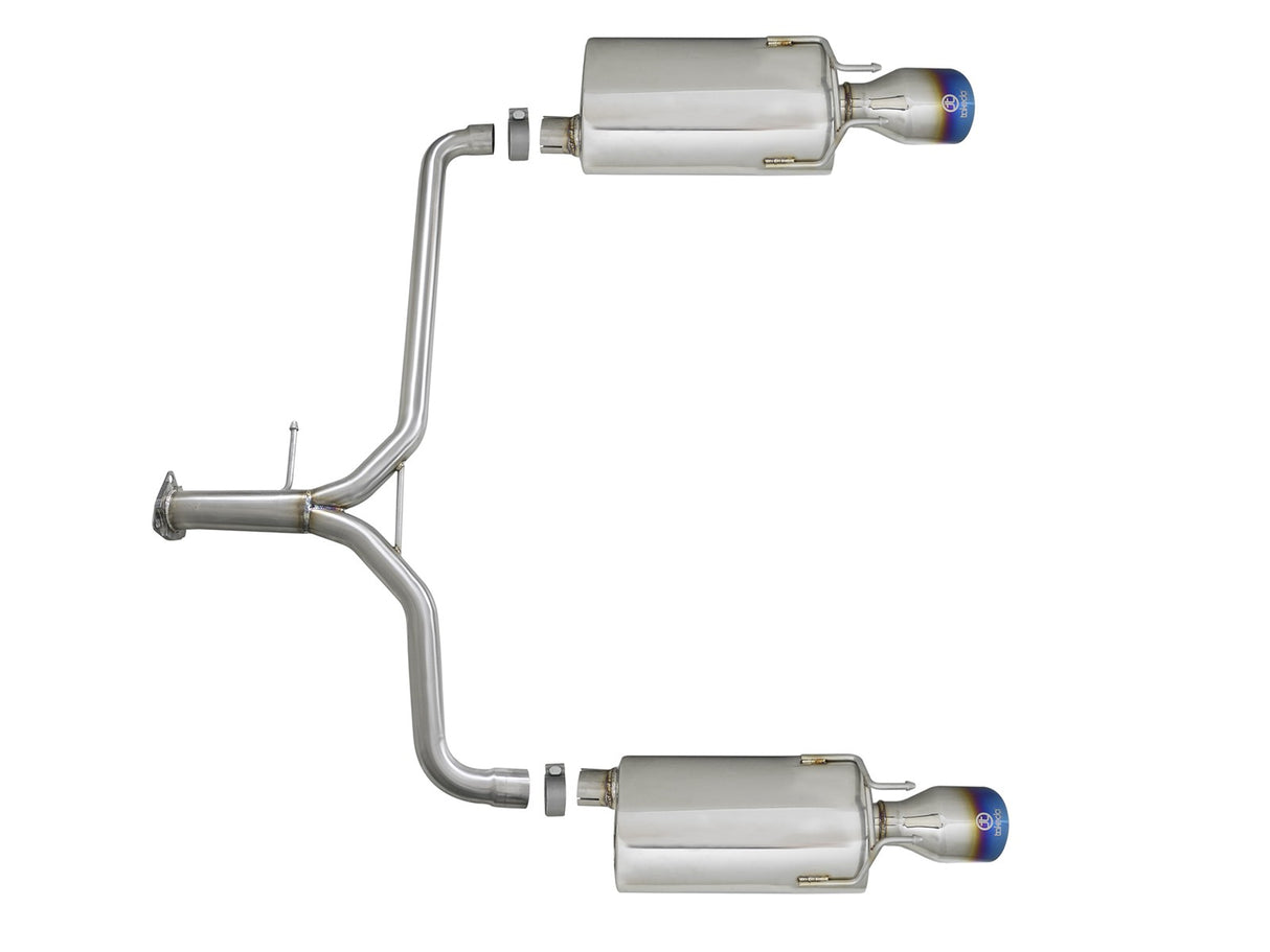 Takeda® (13-17) Accord Sedan 2-1/4" to 1-3/4" 304SS Axle-Back System