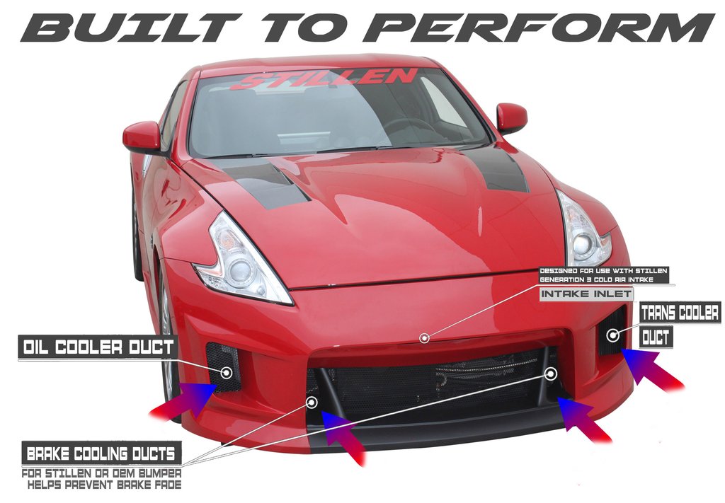 Stillen® (09-20) Nissan 370Z Dual Hi-Flow Ultra Long Tube Air Intake System with Oiled Filters