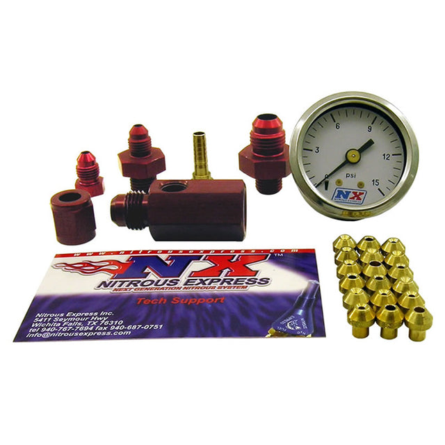 Nitrous Express® Mini Flo-Check (Checks Flowing Fuel Pressures, Gauge Incl) - 10 Second Racing