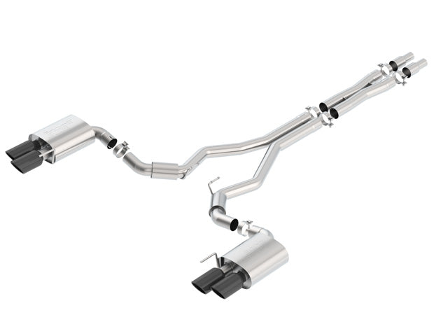 Borla® (18-22) Mustang GT S-Type 3" 304SS Cat-Back System without AEV - 10 Second Racing