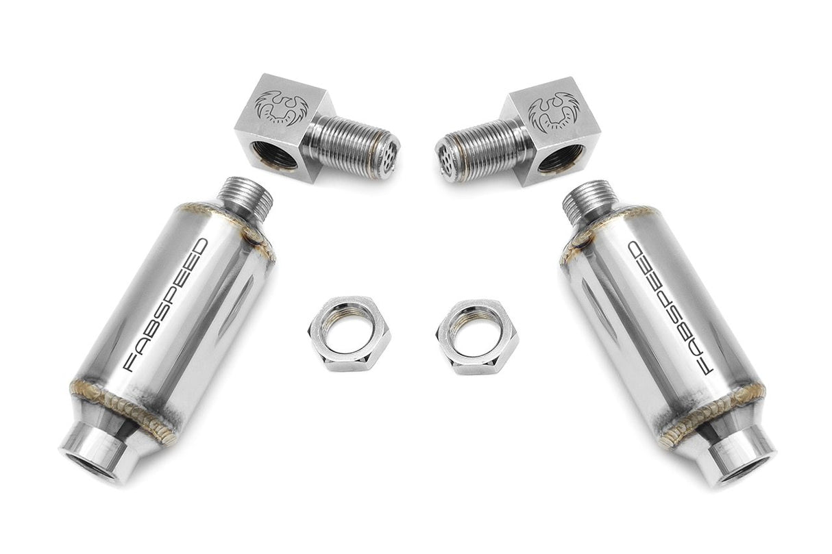 FabSpeed® Universal 90 Degree O2 Spacers with Catalytic Converters 