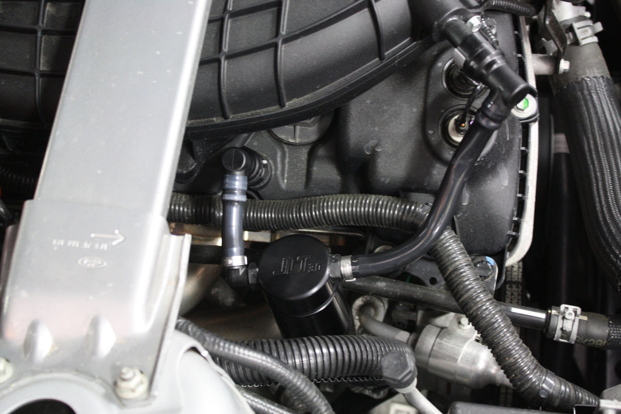 J&L® (11-17) Mustang V6 Passenger Side OEM Hose 3.0 Oil Separator Kit