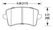 Hawk® (09-16) Audi S4 Ceramic Compound Brake Pads