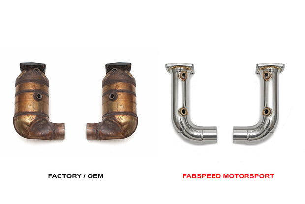 FabSpeed® (13-16) Porsche 991 Turbo / Turbo S Cat Bypass Pipes 